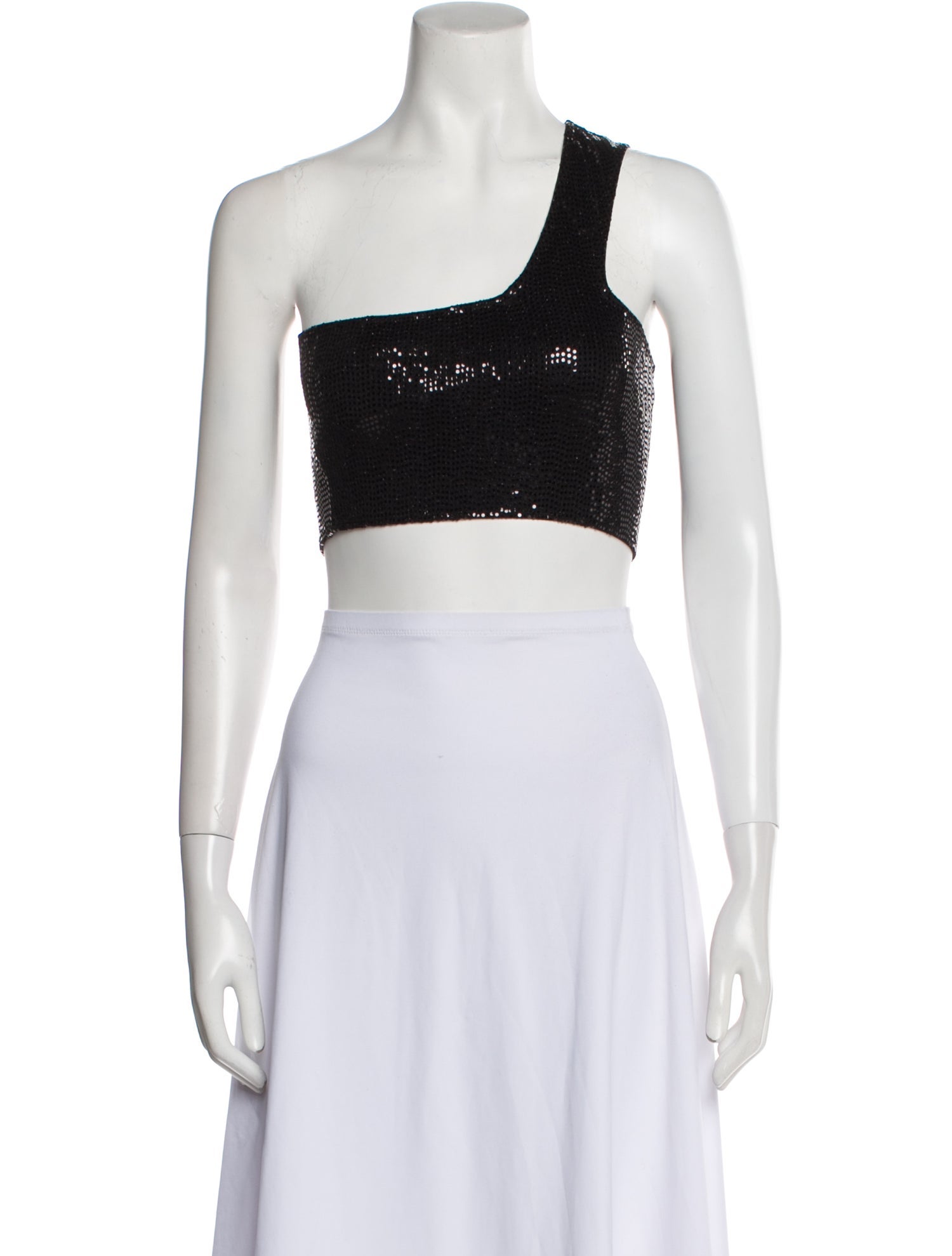 Dodo Bar Or One-Shoulder Sleeveless Crop Top