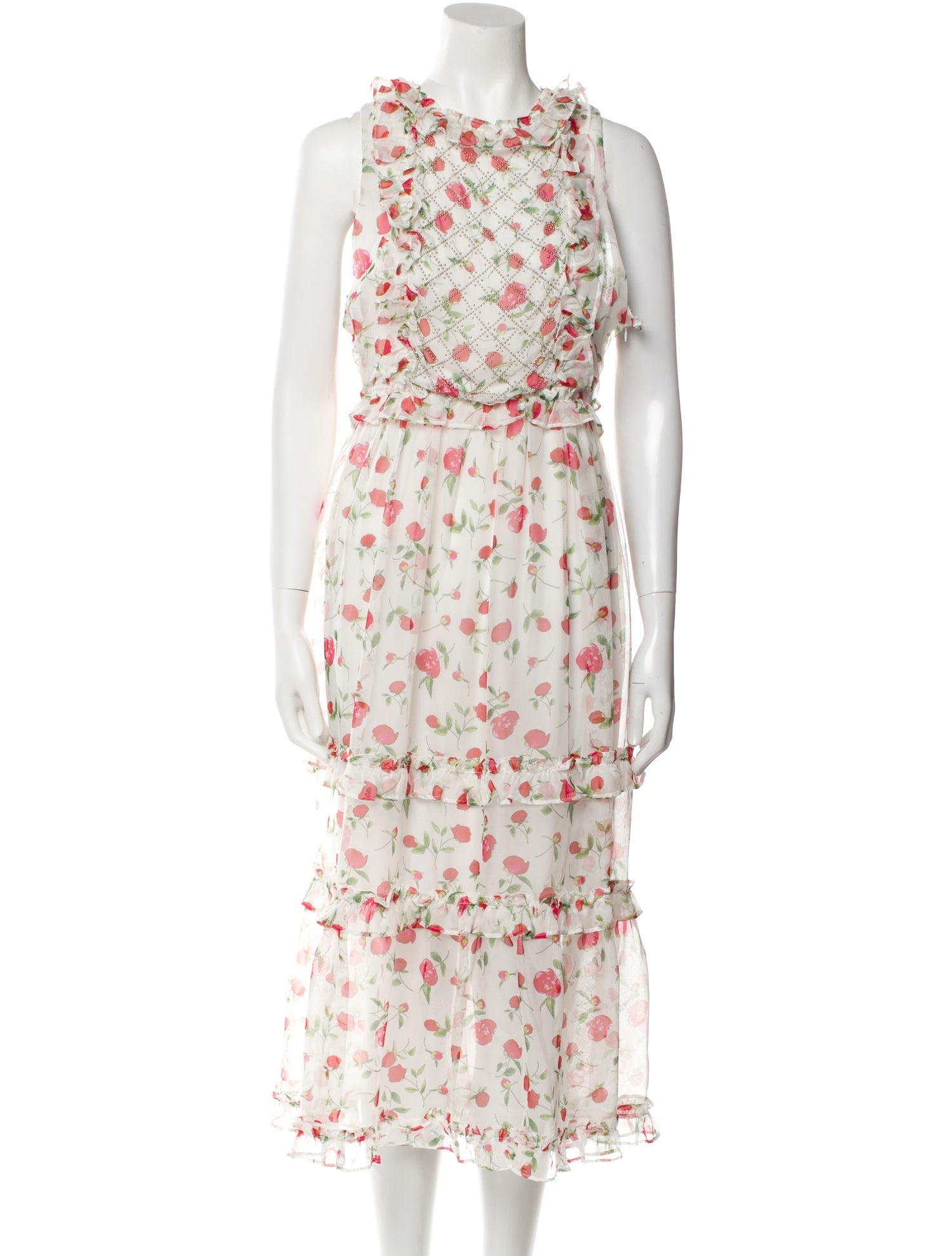 Dodo Bar Or Floral Print Midi Length Dress