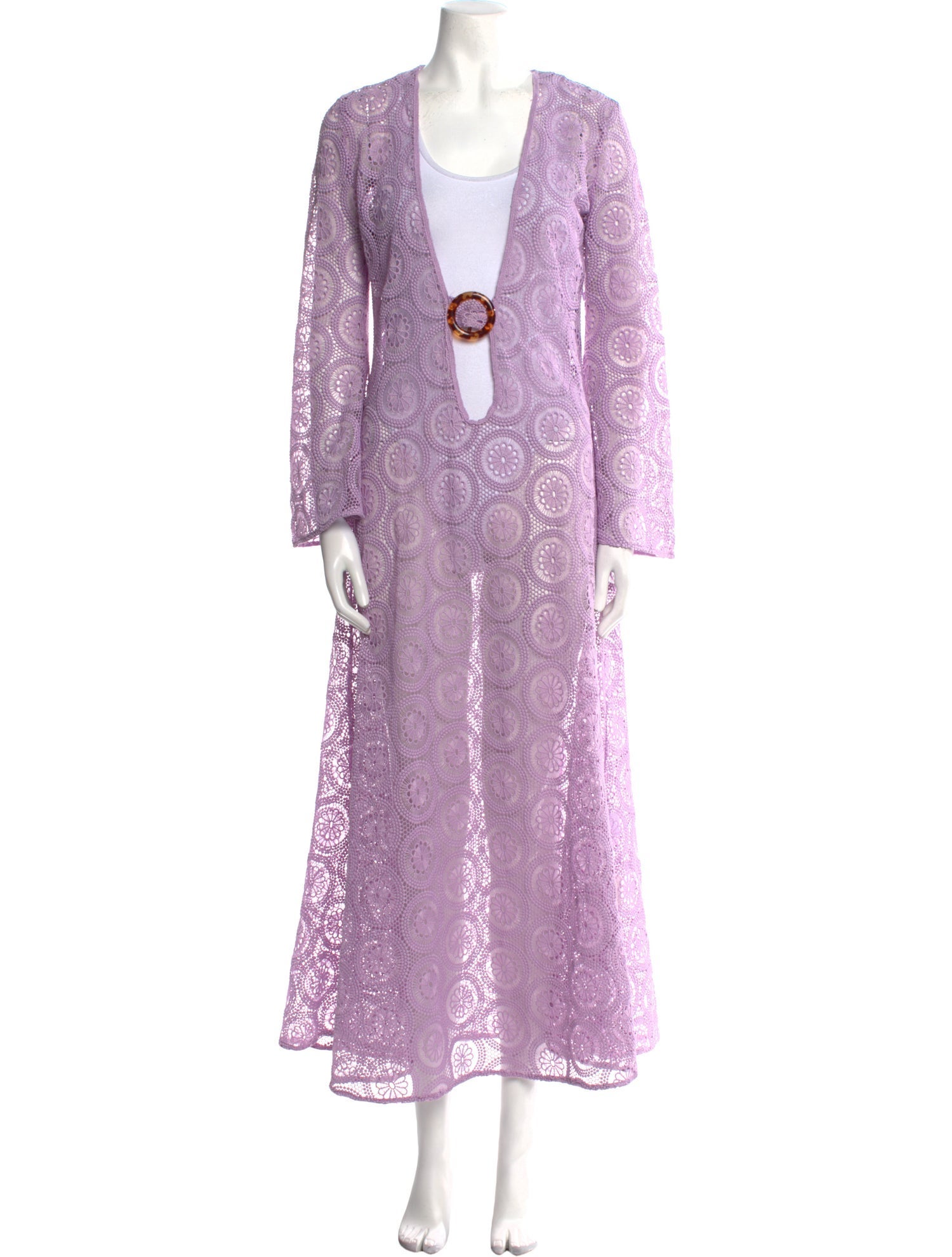 Dodo Bar Or Lace Pattern Long Dress w/ Tags