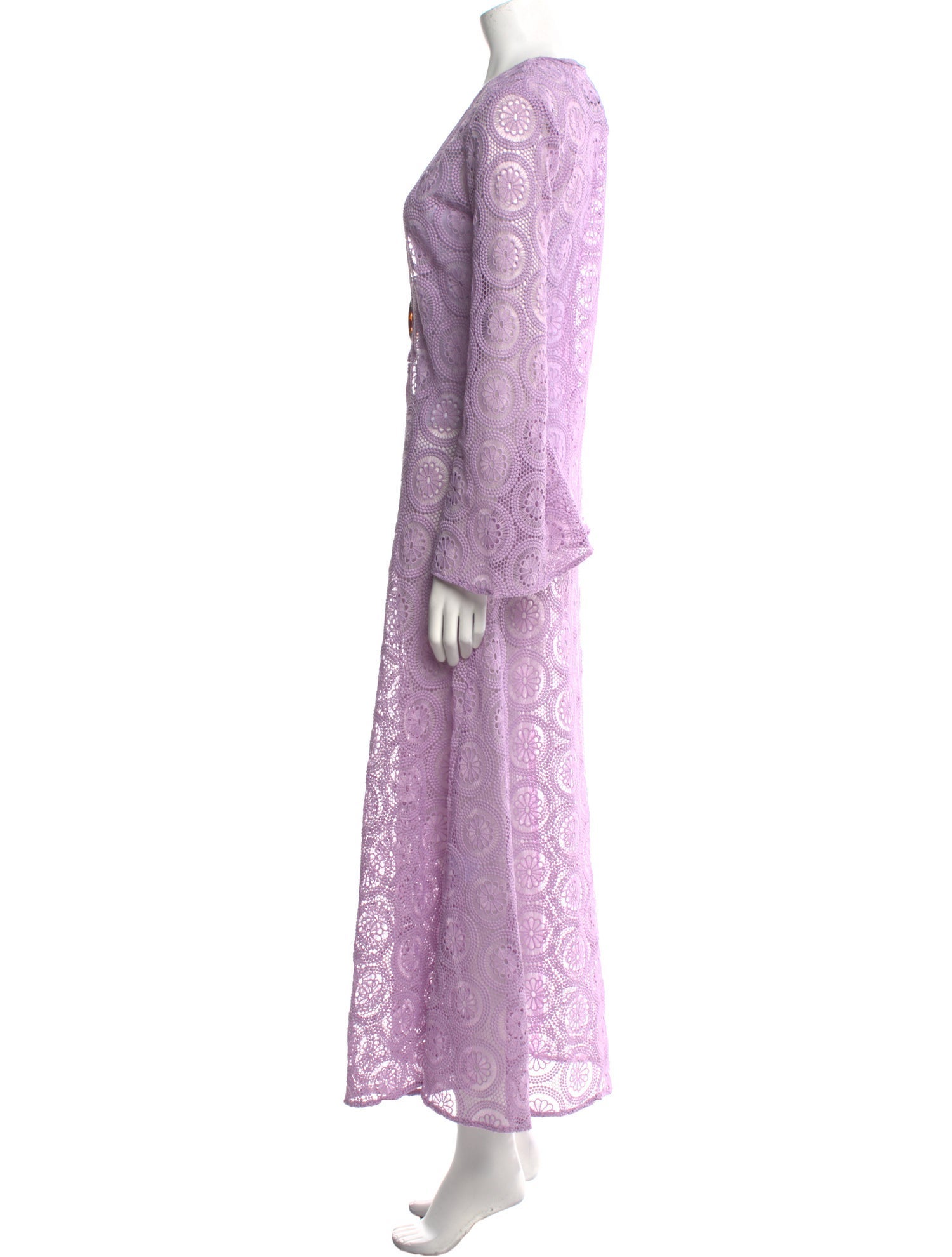 Dodo Bar Or Lace Pattern Long Dress w/ Tags