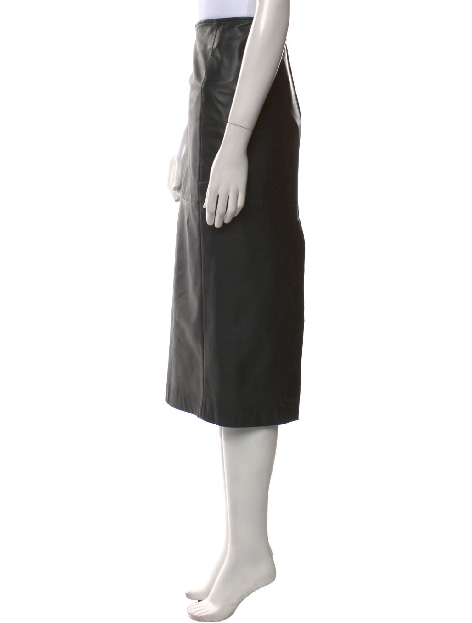Dodo Bar Or Leather Midi Length Skirt