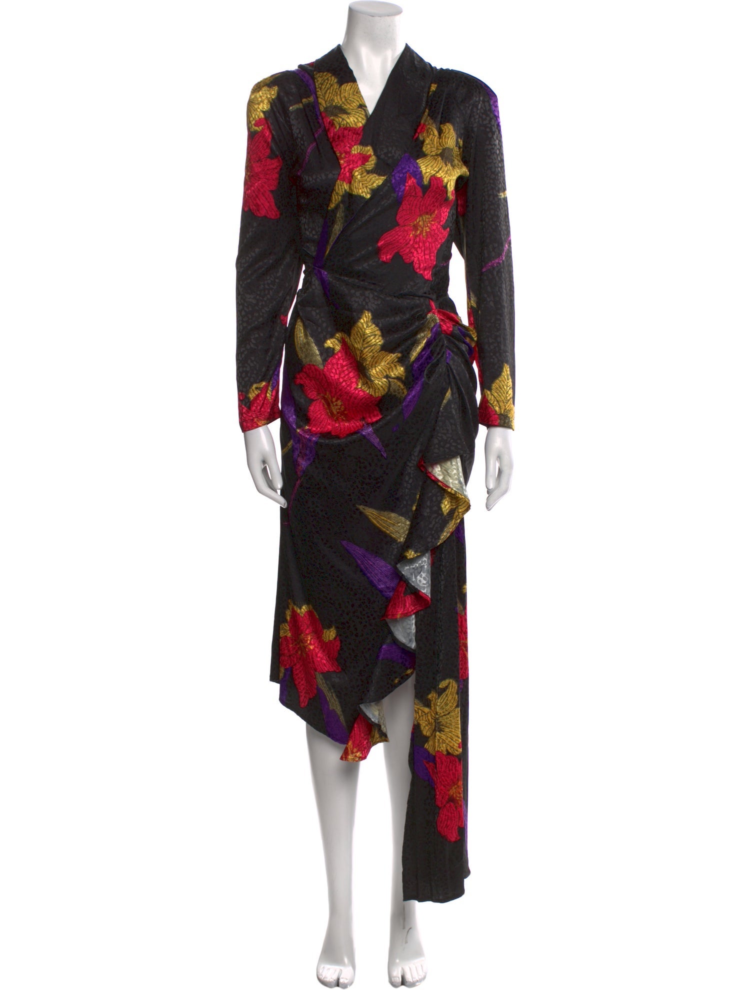 Dodo Bar Or Floral Print Midi Length Dress