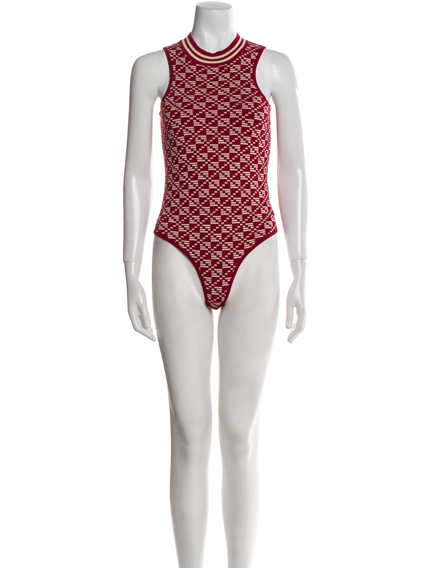 Dodo Bar Or Printed Mock Neck Bodysuit