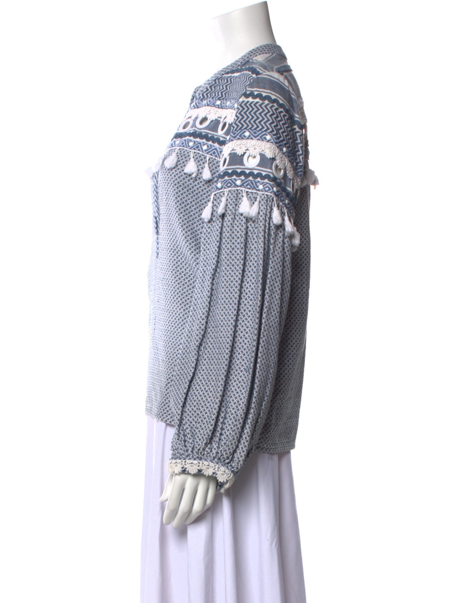Dodo Bar Or Printed V-Neck Sweatshirt