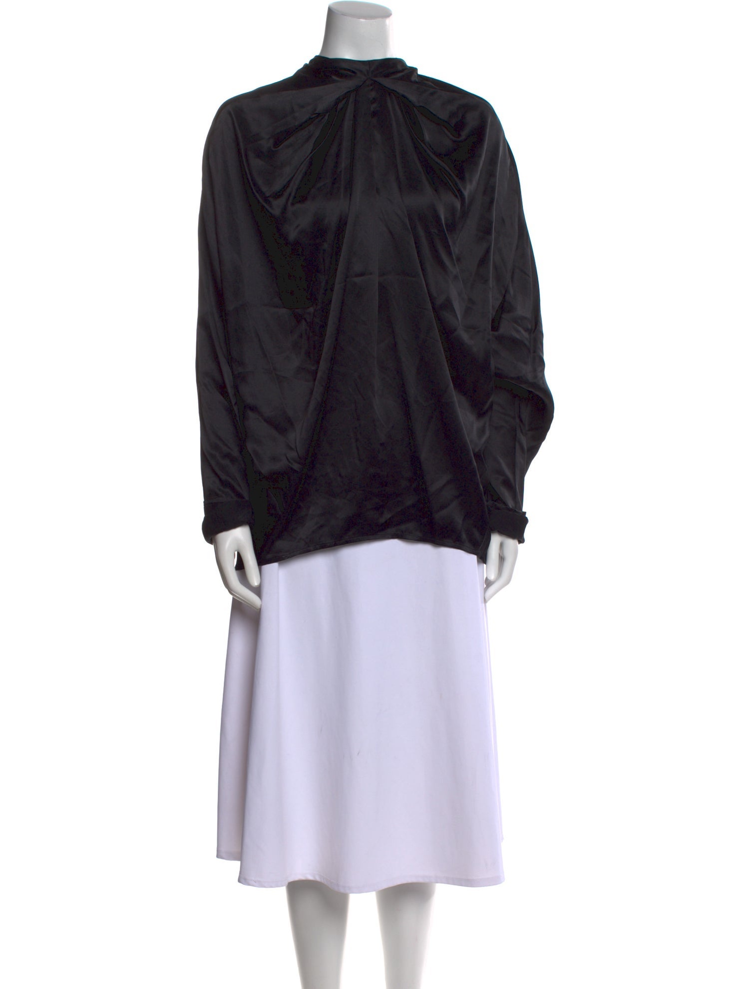 Dodo Bar Or Silk Mock Neck Blouse