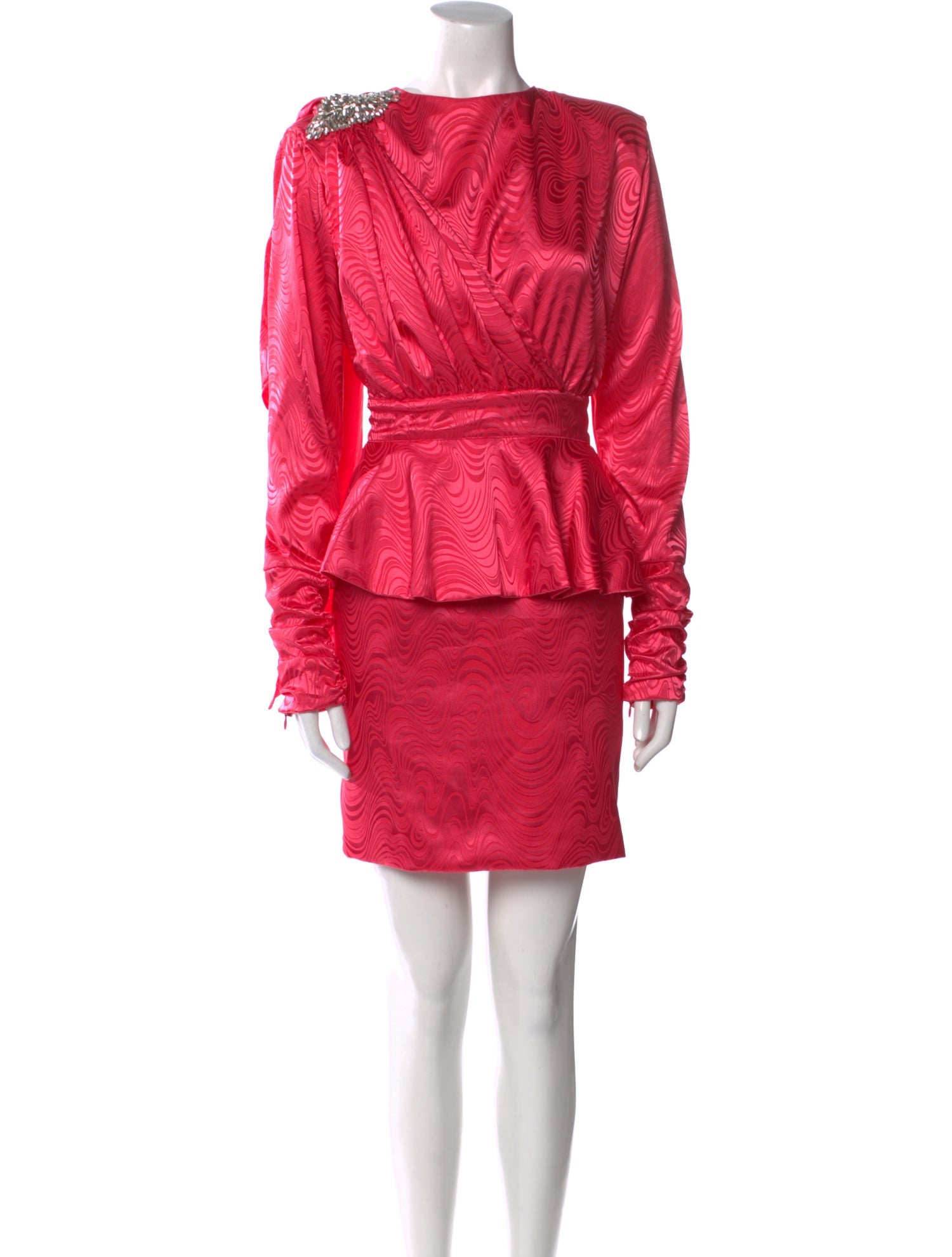 Dodo Bar Or Bateau Neckline Mini Dress