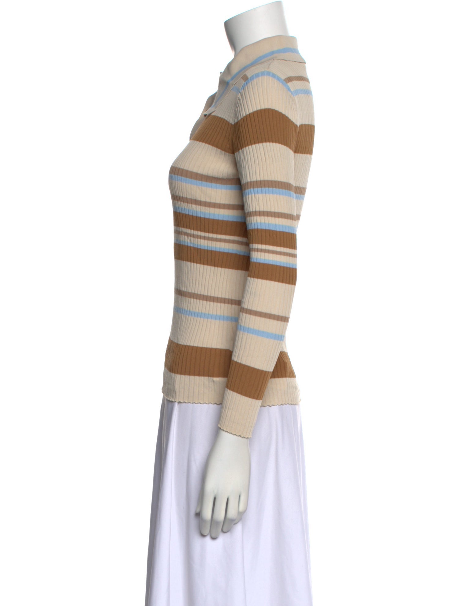 Dodo Bar Or Striped Long Sleeve Polo