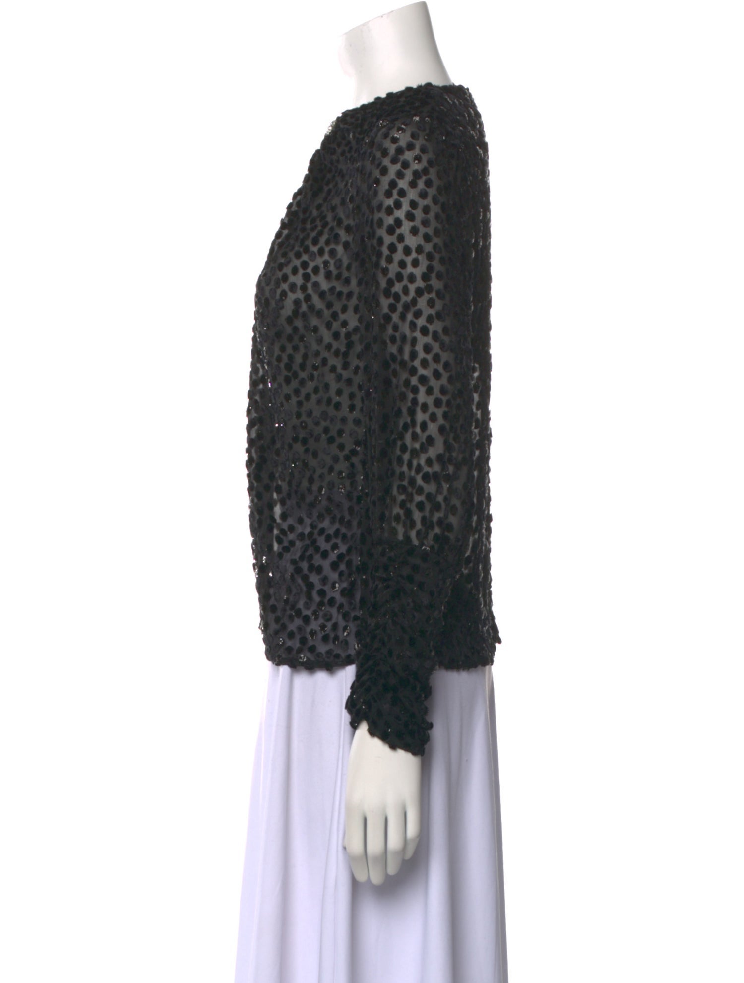 Dodo Bar Or Polka Dot Print Crew Neck Blouse