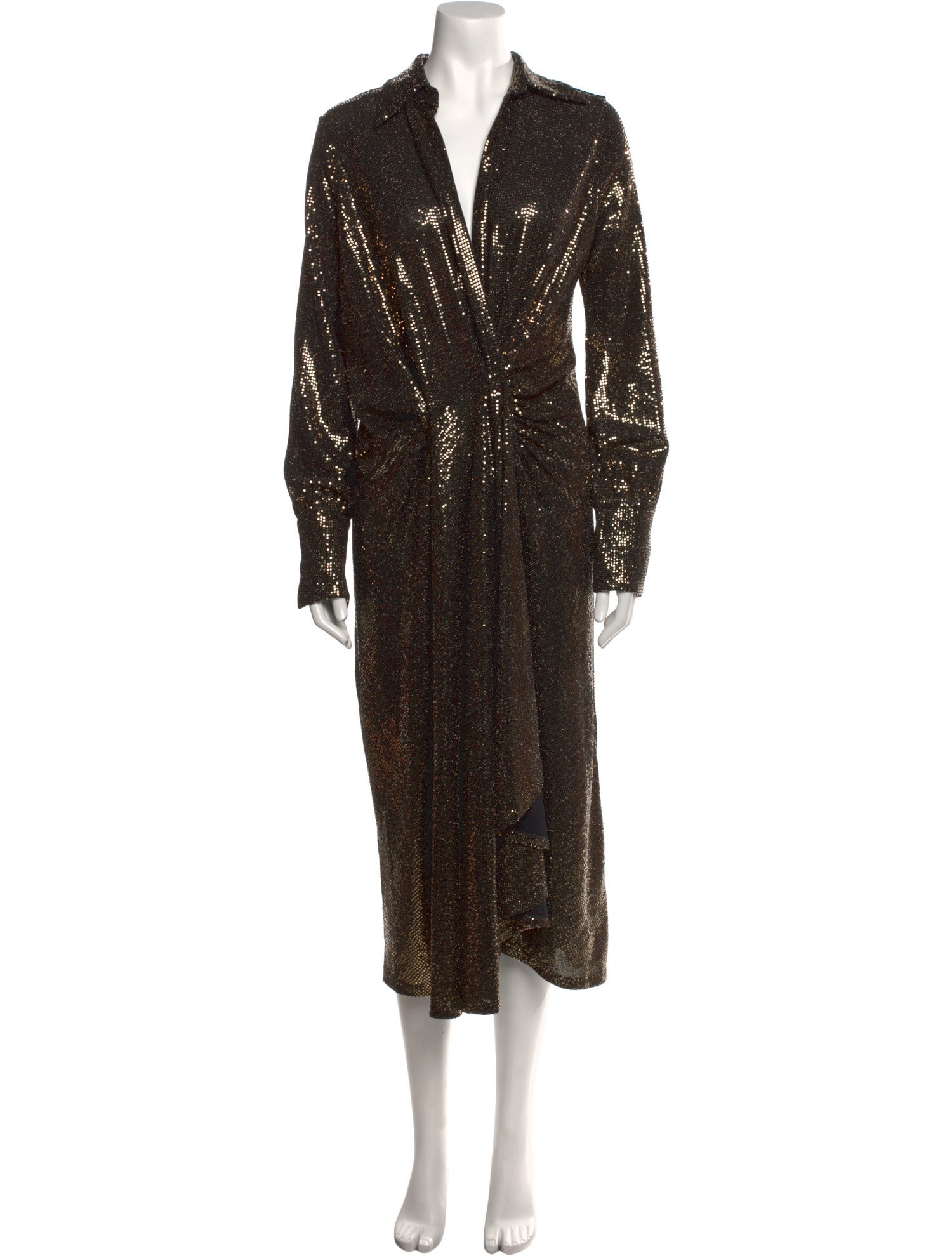 Dodo Bar Or Nylon Midi Length Dress w/ Tags