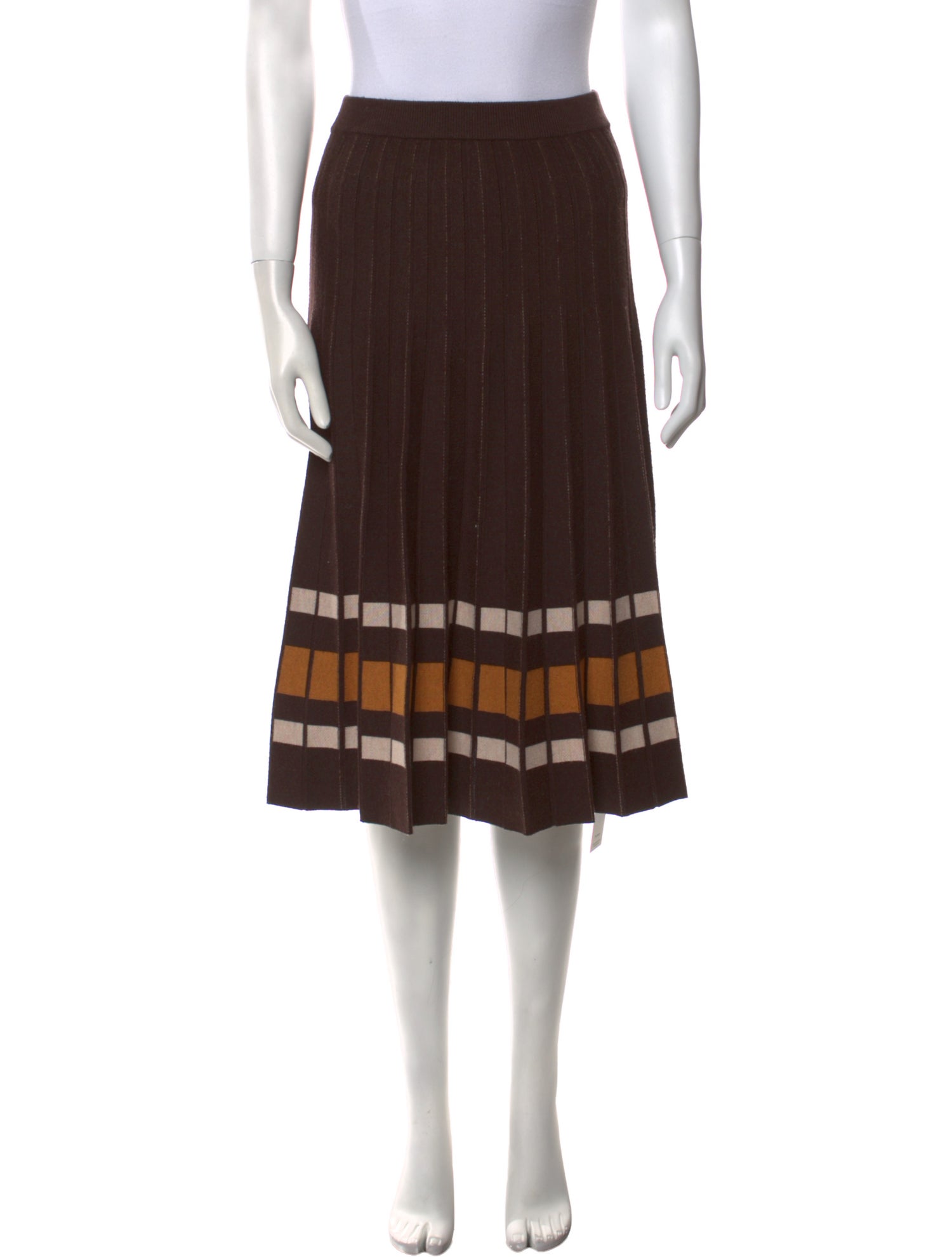 Dodo Bar Or Striped Knee-Length Skirt