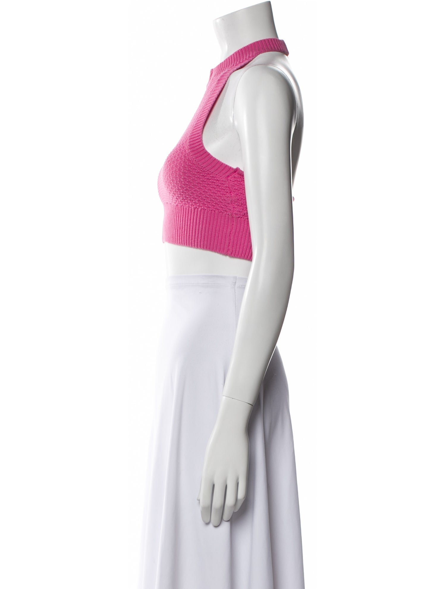 Dodo Bar Or Halterneck Sleeveless Crop Top