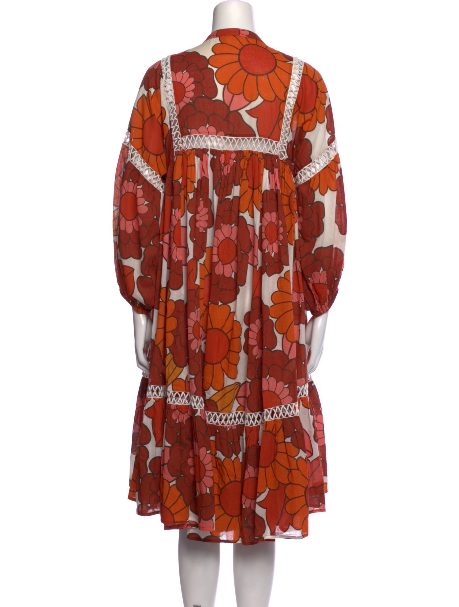 Dodo Bar Or Floral Print Midi Length Dress