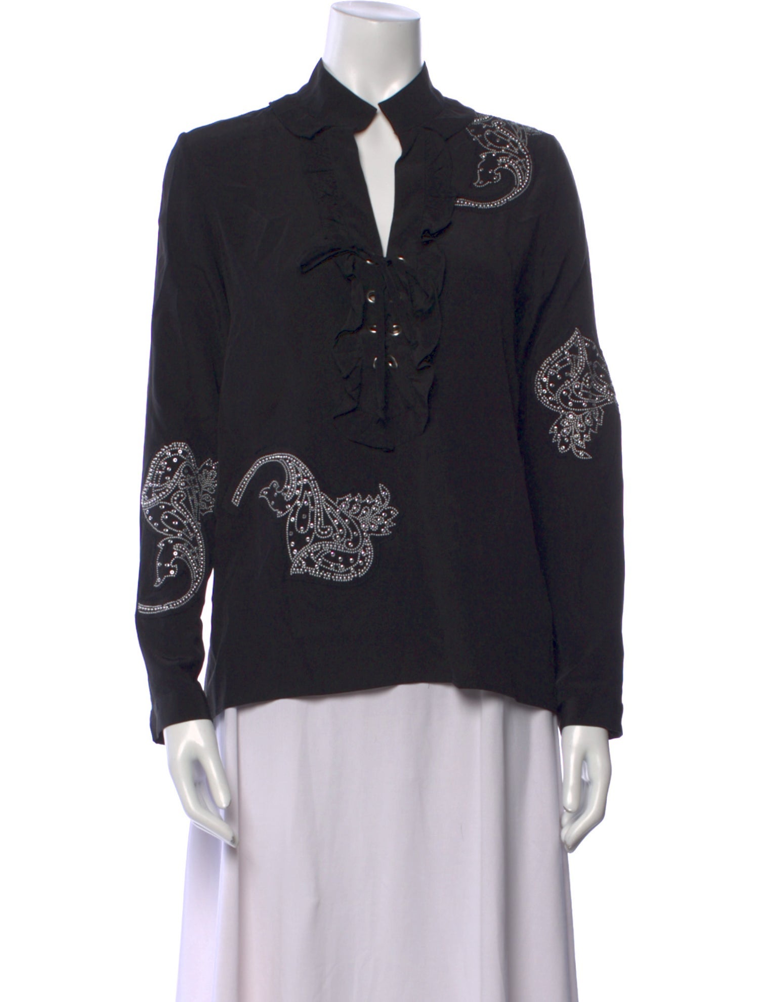 Dodo Bar Or Silk Printed Blouse