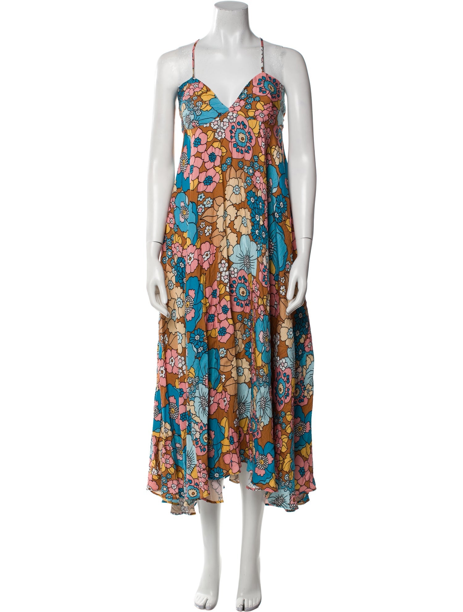 Dodo Bar Or Floral Print Midi Length Dress