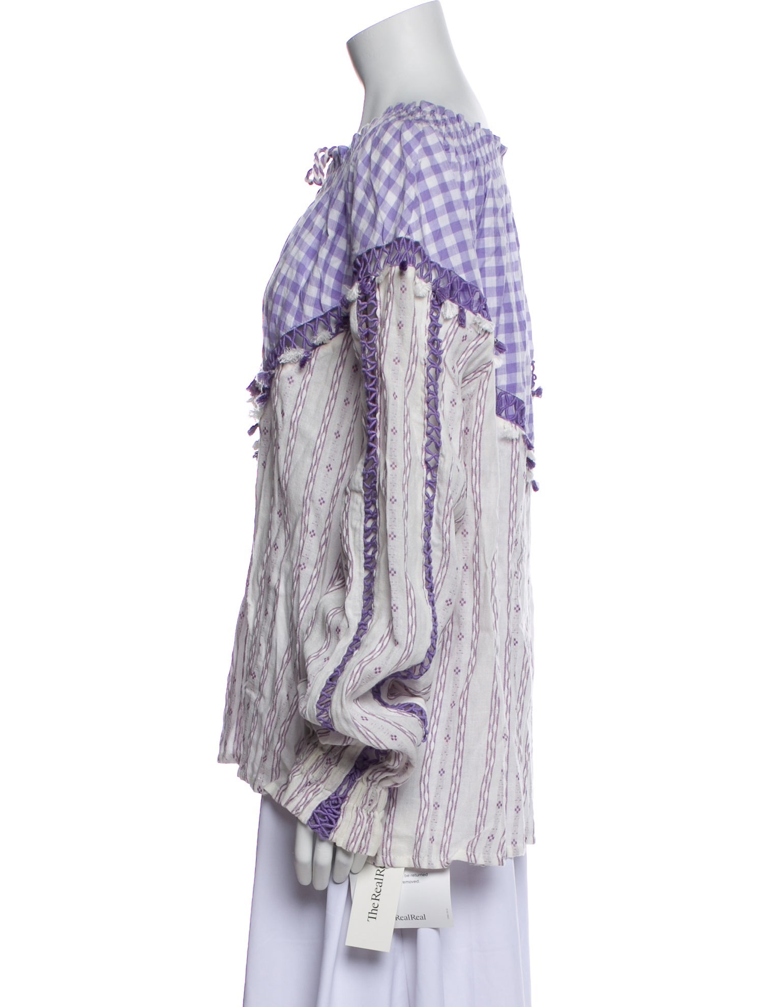 Dodo Bar Or Printed Off-The-Shoulder Blouse