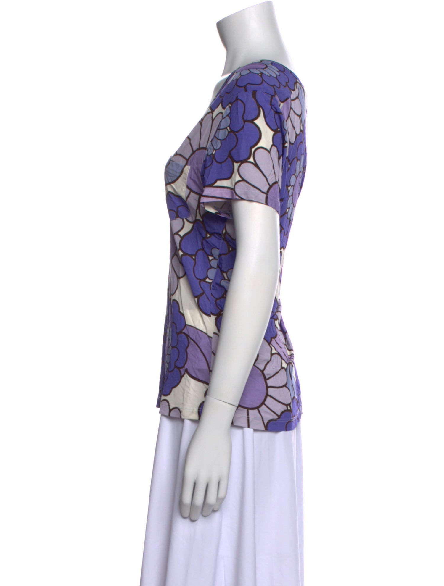 Dodo Bar Or Floral Print V-Neck Blouse