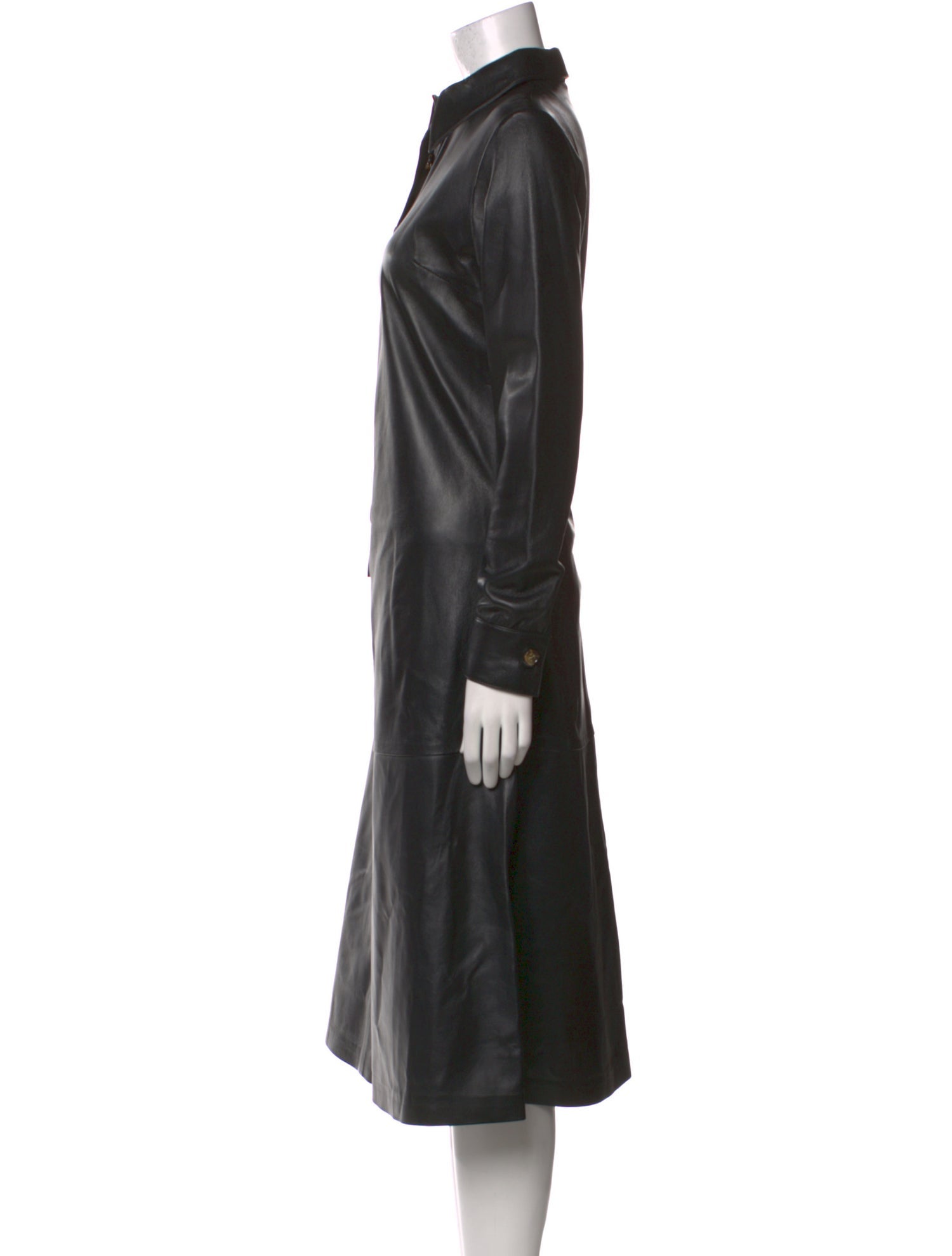 Dodo Bar Or Leather Midi Length Dress