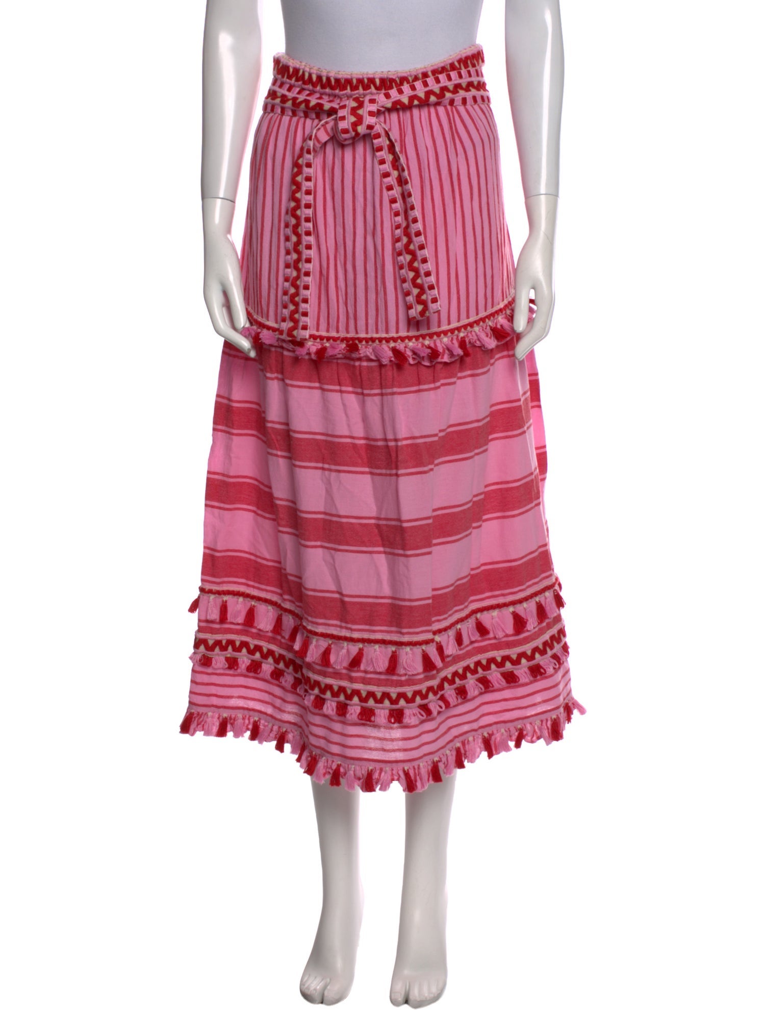 Dodo Bar Or Striped Midi Length Skirt