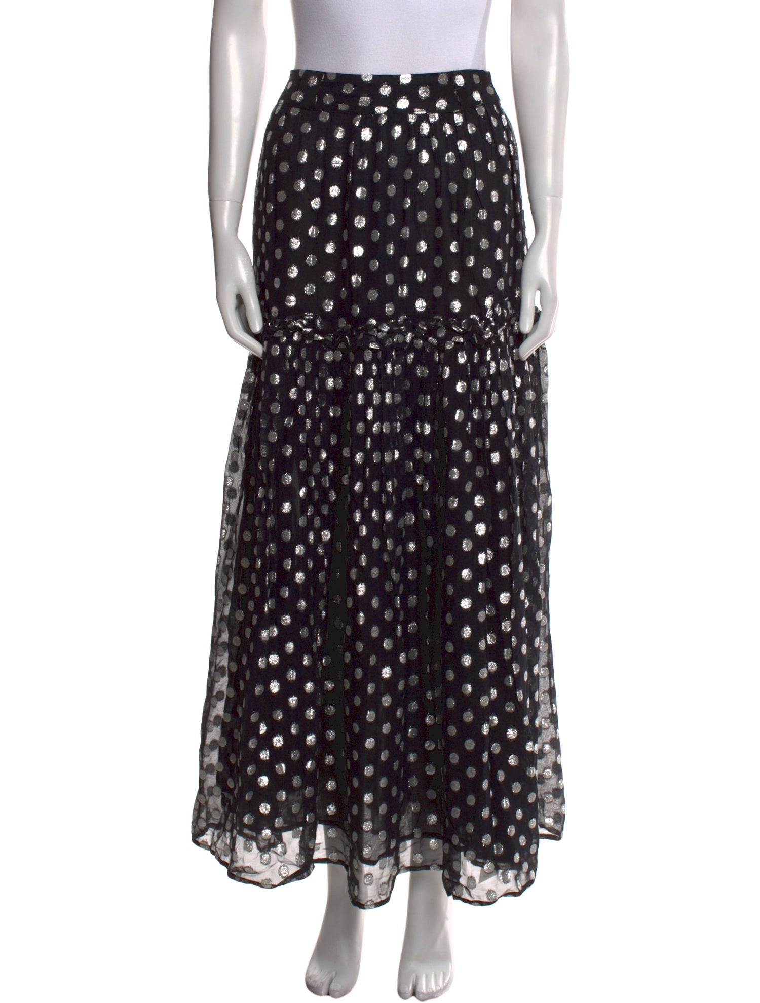 Dodo Bar Or Polka Dot Print Midi Length Skirt
