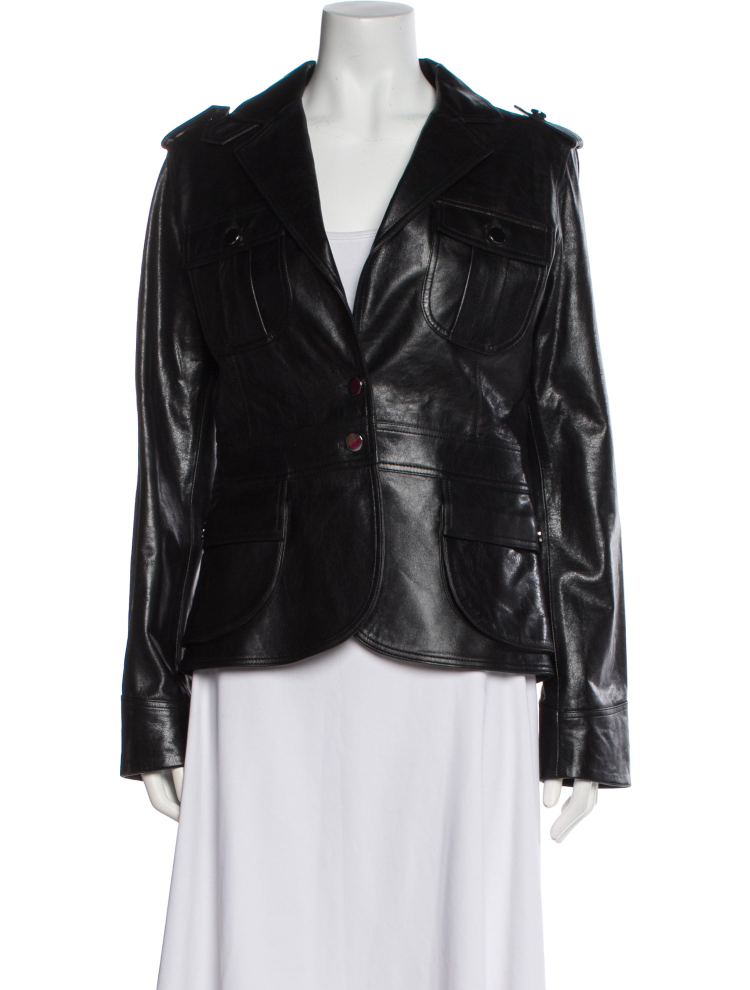 Dodo Bar Or Leather Blazer