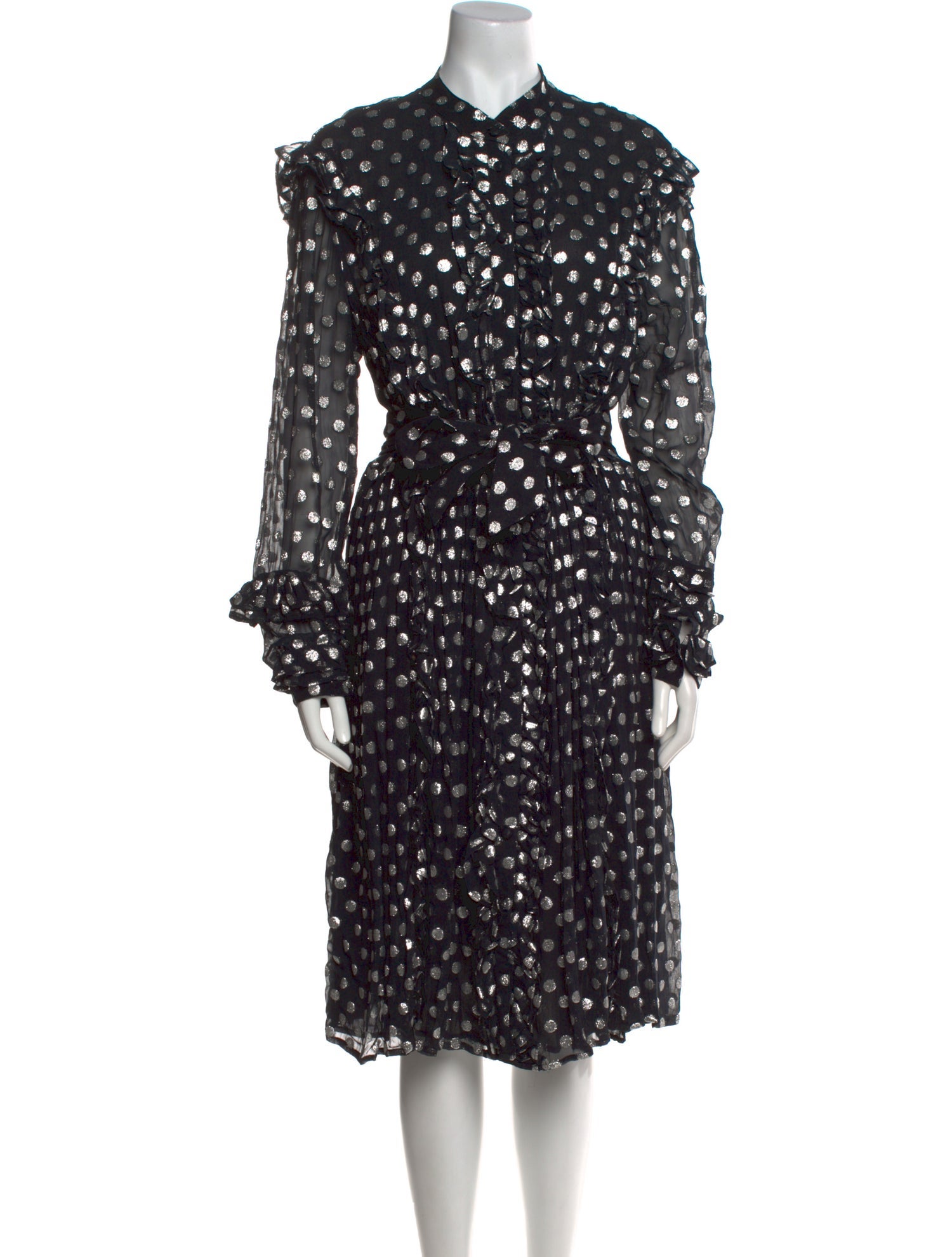 Dodo Bar Or Polka Dot Print Midi Length Dress