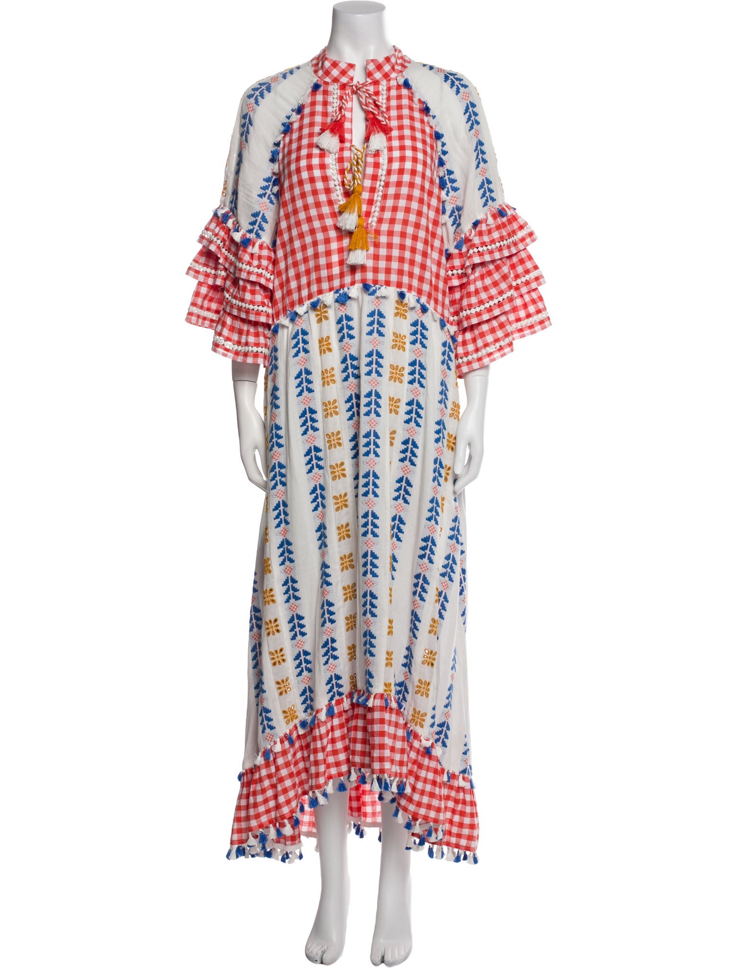 Dodo Bar Or Printed Long Dress w/ Tags