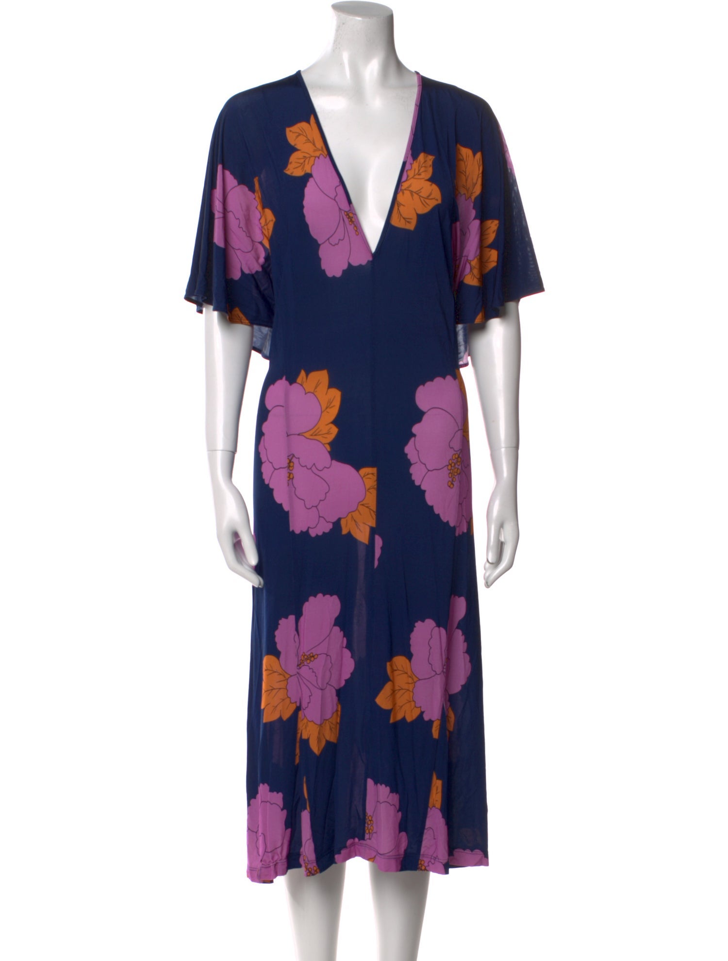 Dodo Bar Or Floral Print Midi Length Dress
