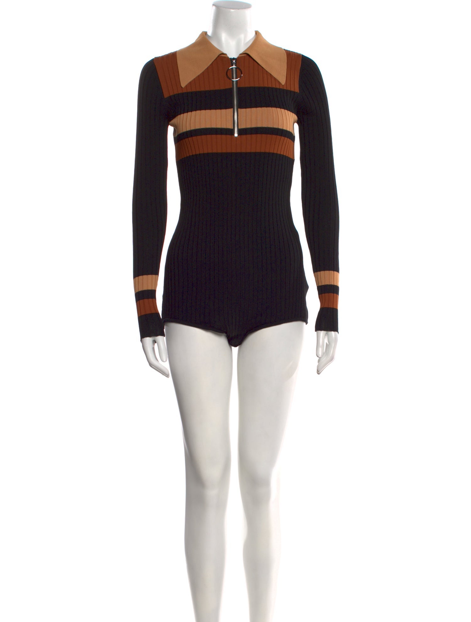 Dodo Bar Or Striped Mock Neck Sweater