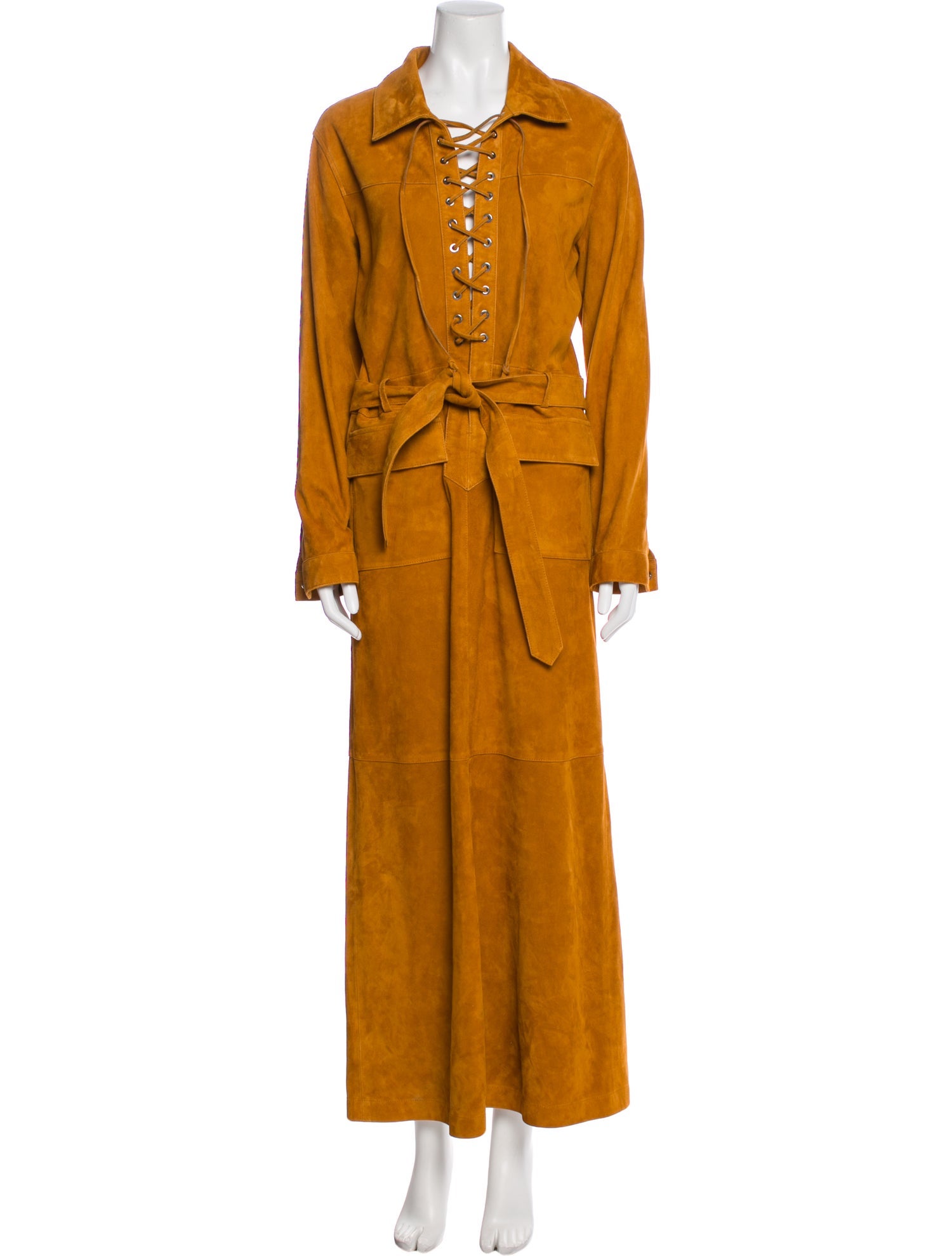 Dodo Bar Or Leather Long Dress w/ Tags