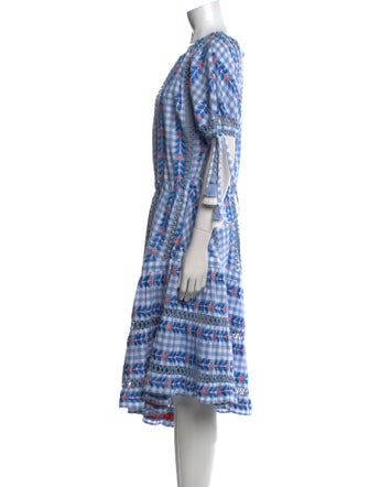 Dodo Bar Or Plaid Print Midi Length Dress