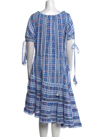 Dodo Bar Or Plaid Print Midi Length Dress