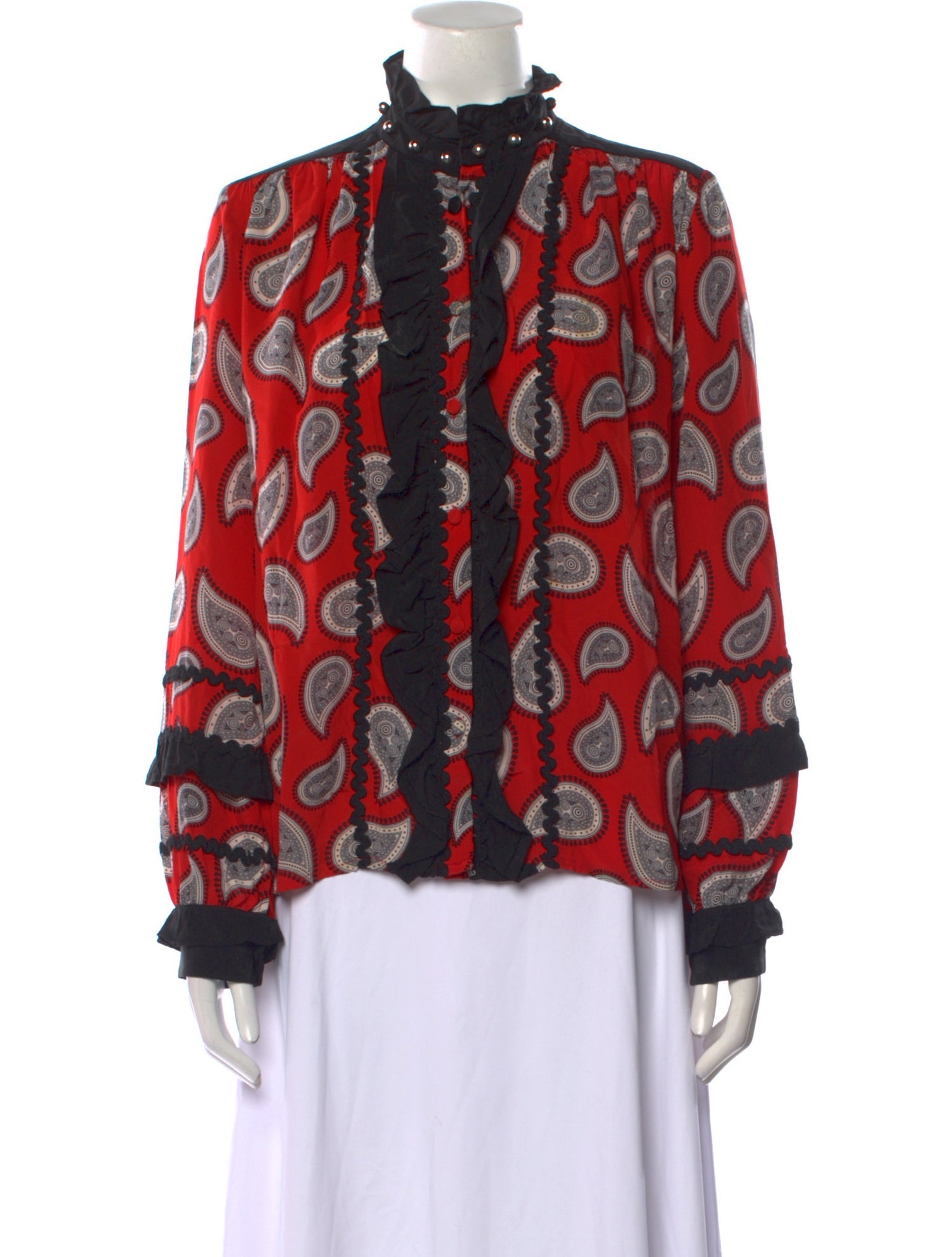 Dodo Bar Or Silk Printed Blouse