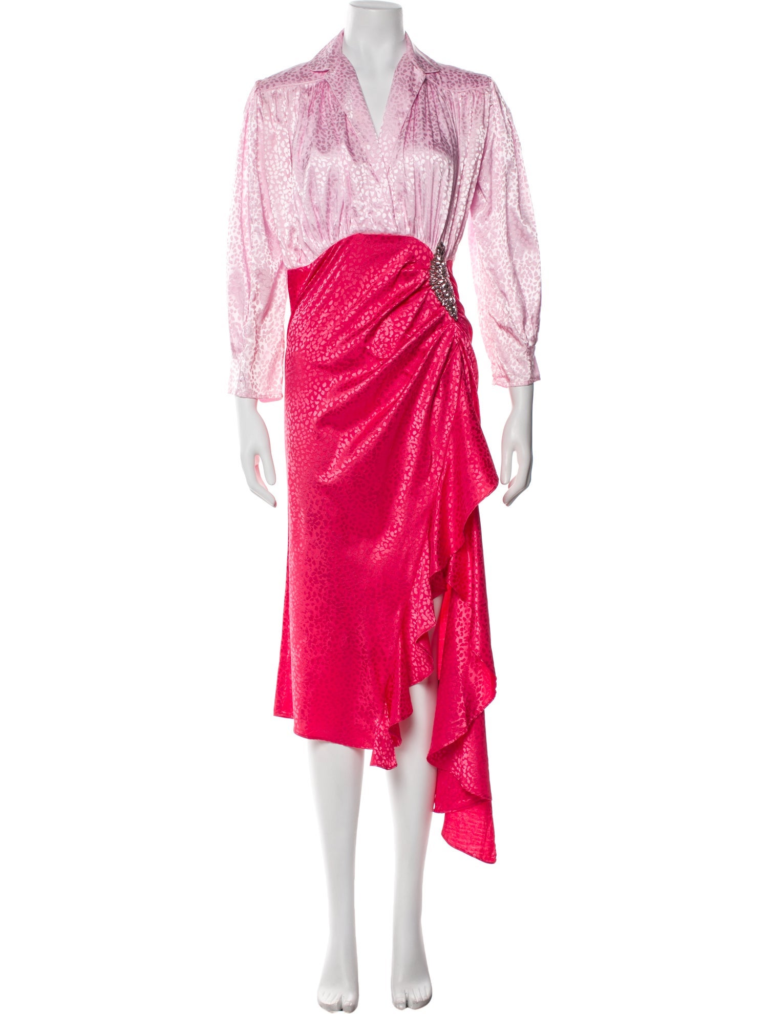 Dodo Bar Or Colorblock Pattern Long Dress