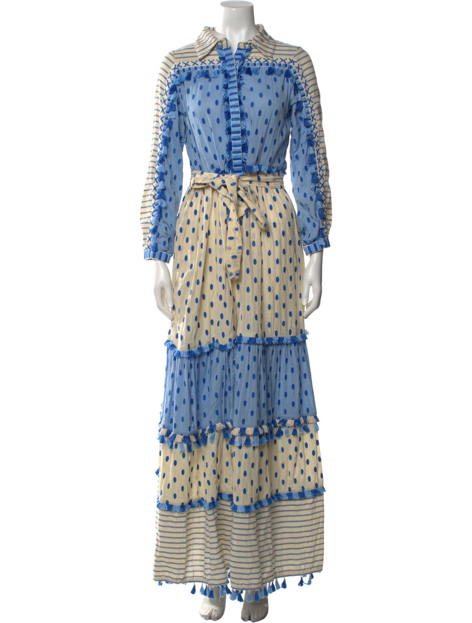 Dodo Bar Or Polka Dot Print Long Dress