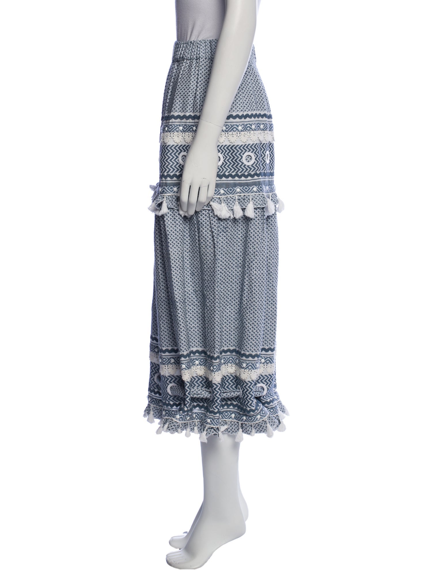 Dodo Bar Or Striped Midi Length Skirt