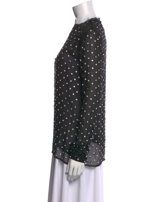 Dodo Bar Or Polka Dot Print Crew Neck Blouse