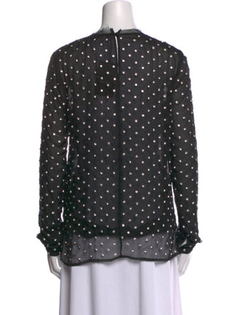 Dodo Bar Or Polka Dot Print Crew Neck Blouse