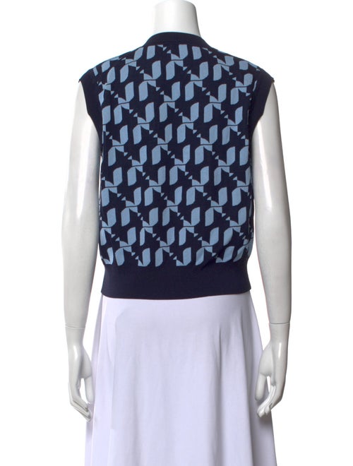 Dodo Bar Or Printed V-Neck Crop Top