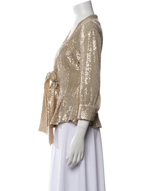 Dodo Bar Or Printed V-Neck Top