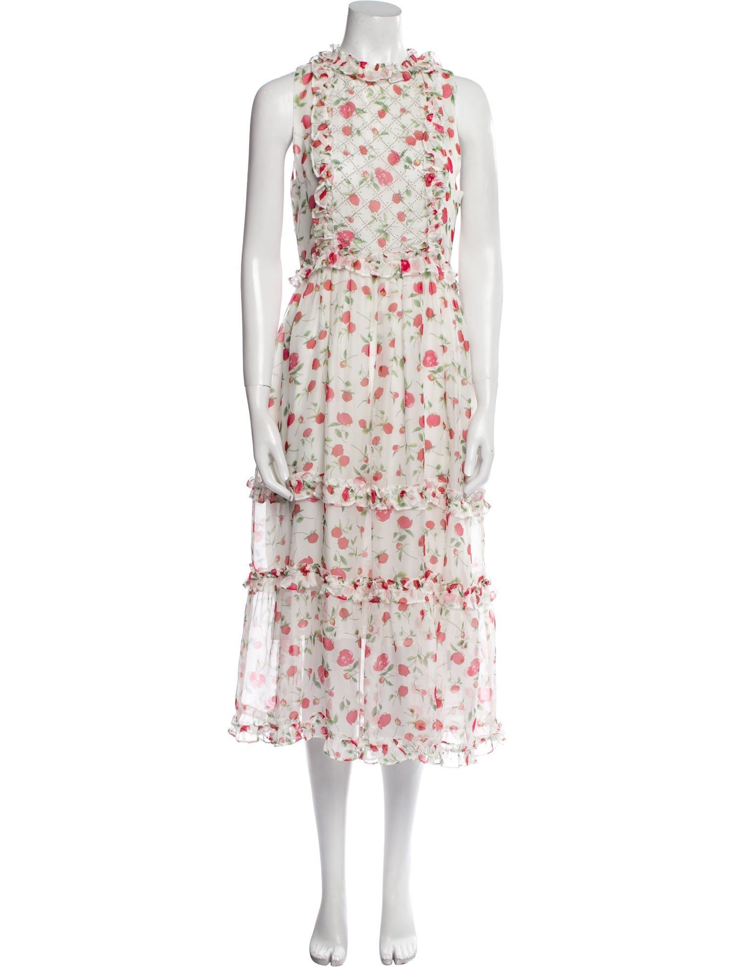 Dodo Bar Or Floral Print Midi Length Dress