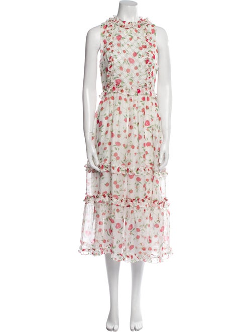 Dodo Bar Or Floral Print Midi Length Dress