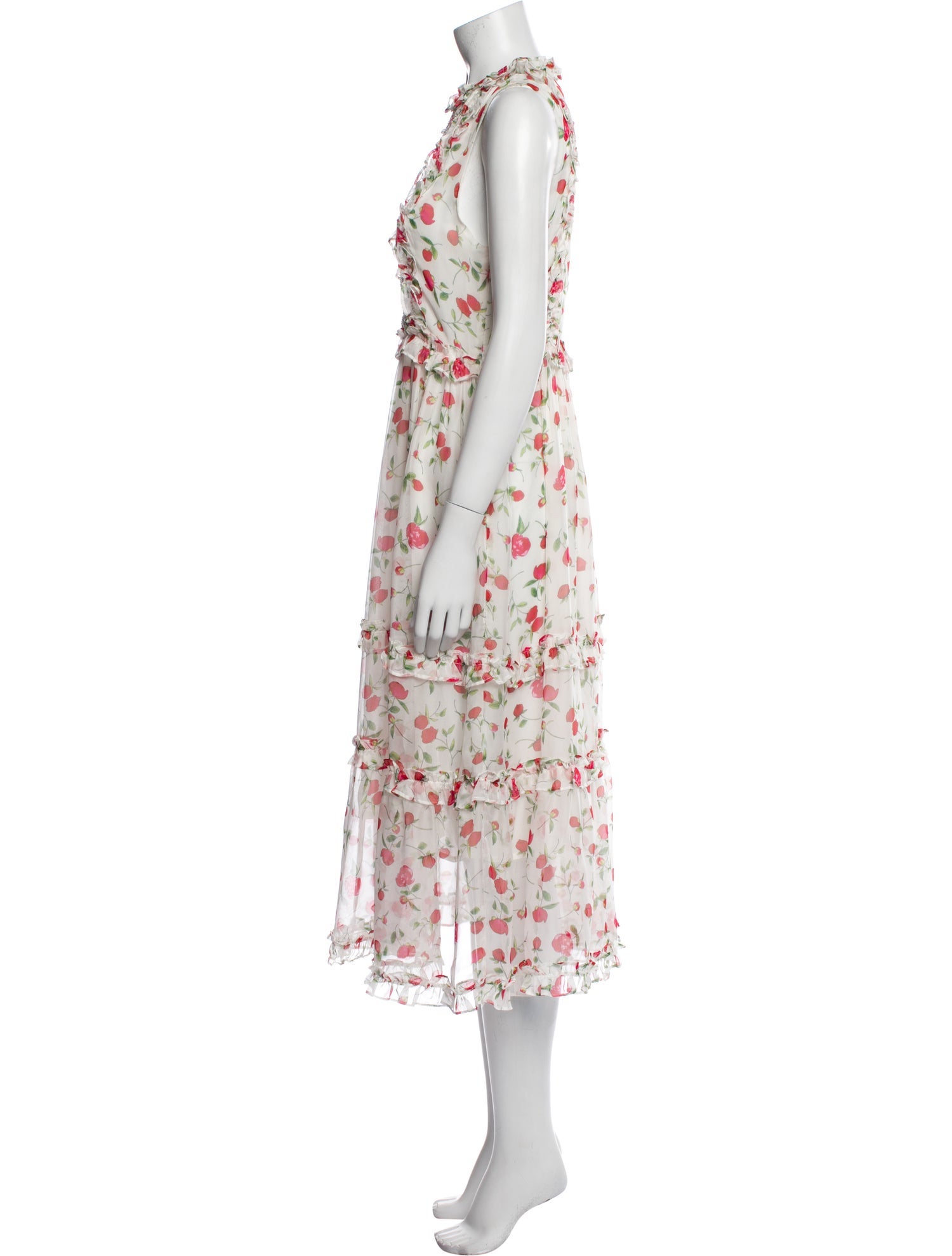 Dodo Bar Or Floral Print Midi Length Dress