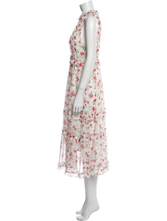 Dodo Bar Or Floral Print Midi Length Dress