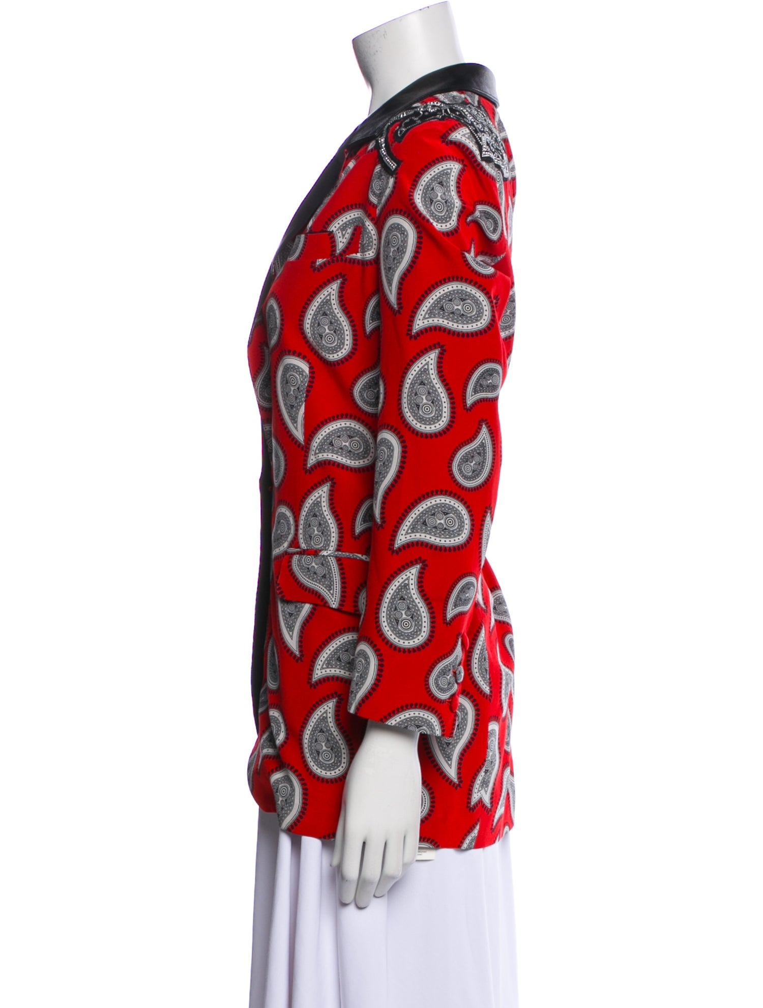 Dodo Bar Or Silk Printed Blazer