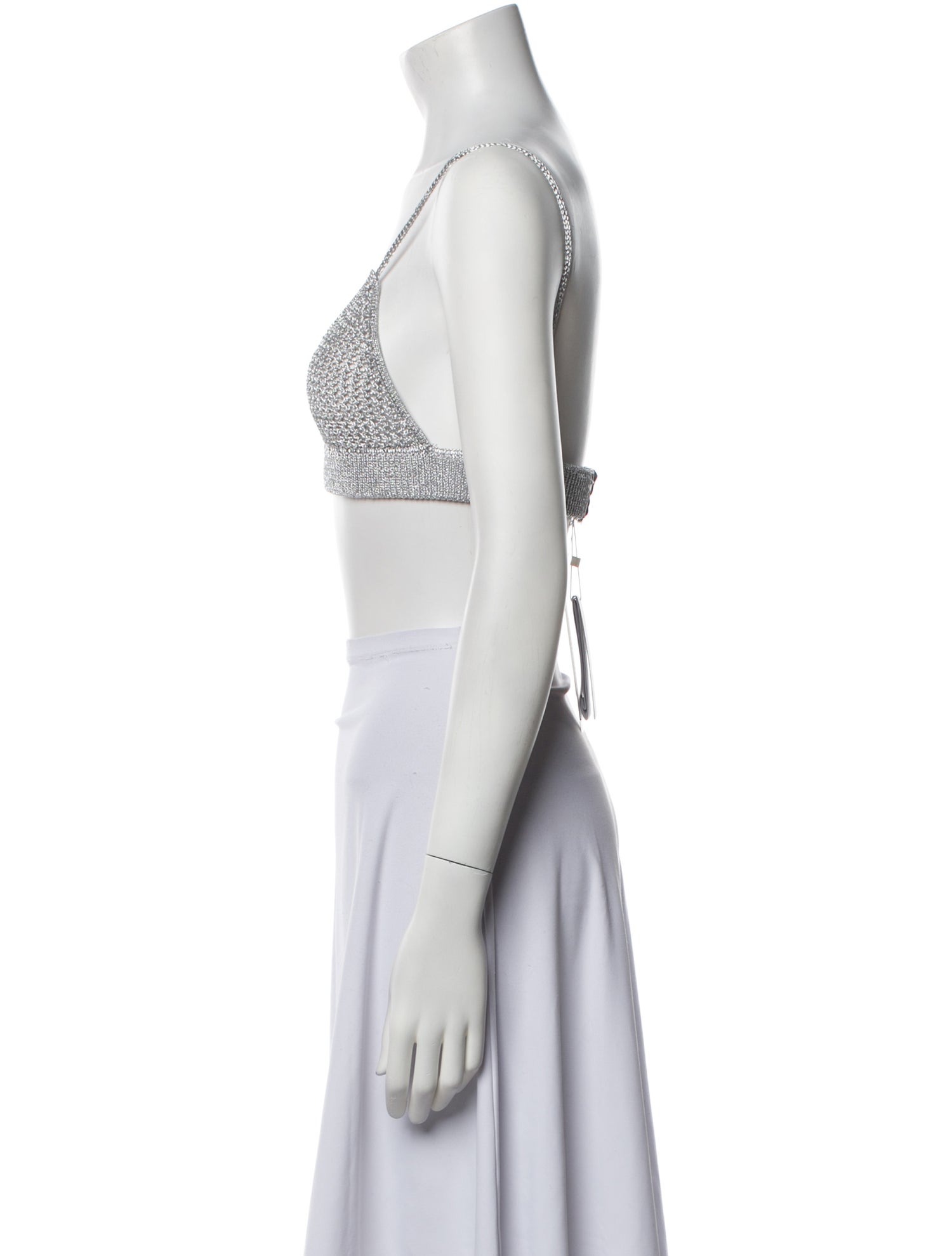 Dodo Bar Or Square Neckline Sleeveless Crop Top