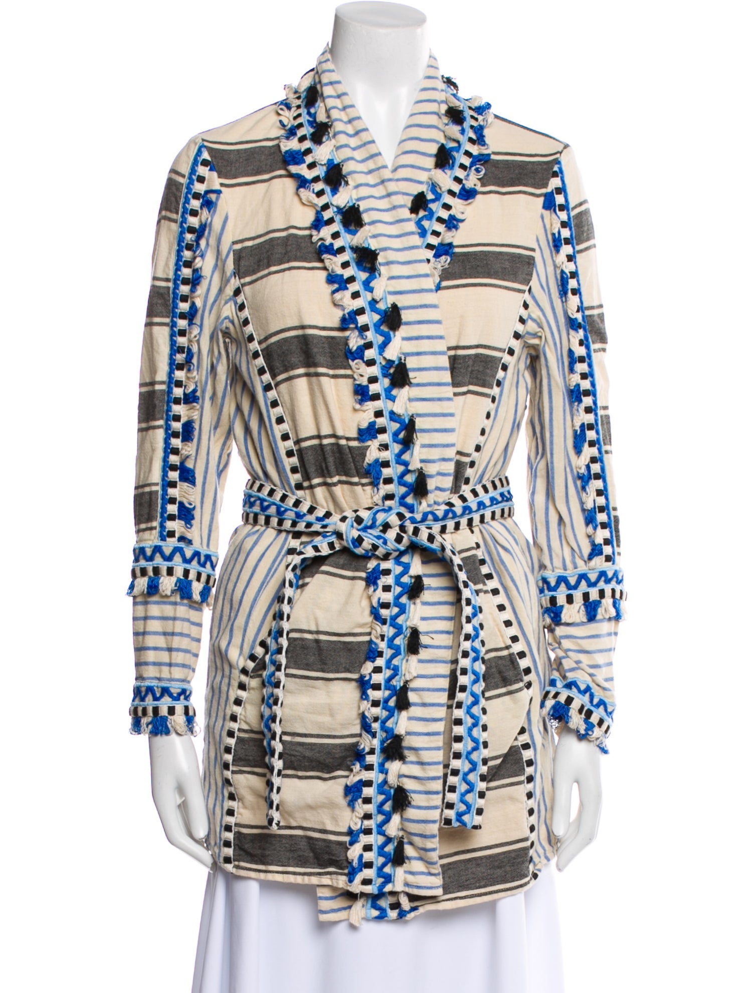 Dodo Bar Or Striped Trench Coat