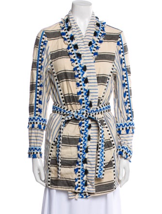 Dodo Bar Or Striped Trench Coat