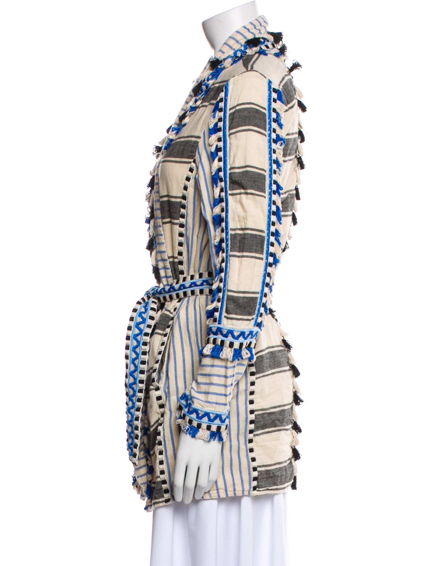 Dodo Bar Or Striped Trench Coat