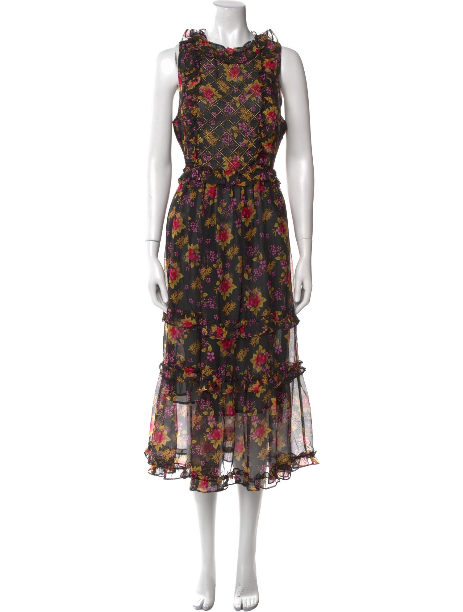 Dodo Bar Or Floral Print Long Dress