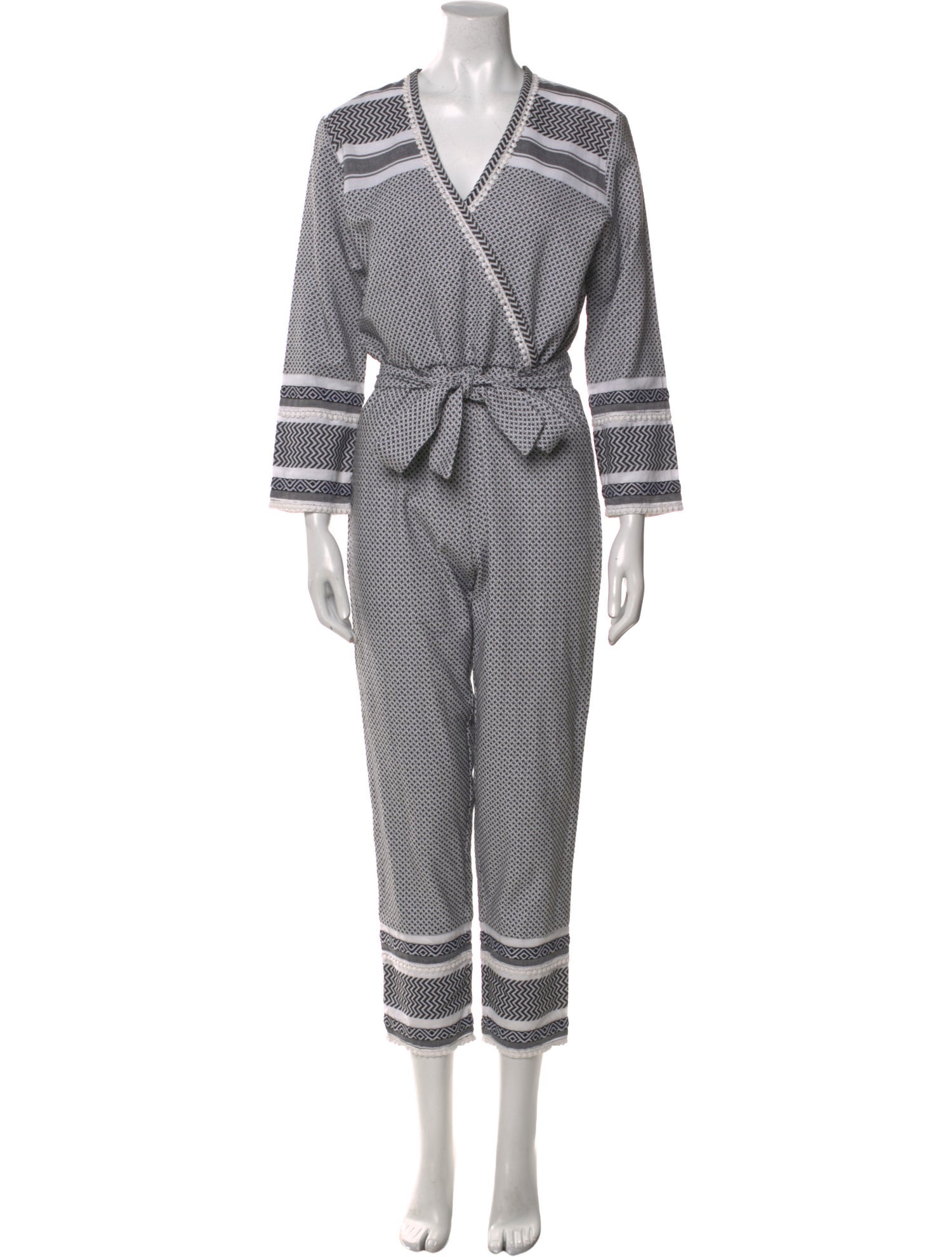 Dodo Bar Or Printed V-Neck Jumpsuit